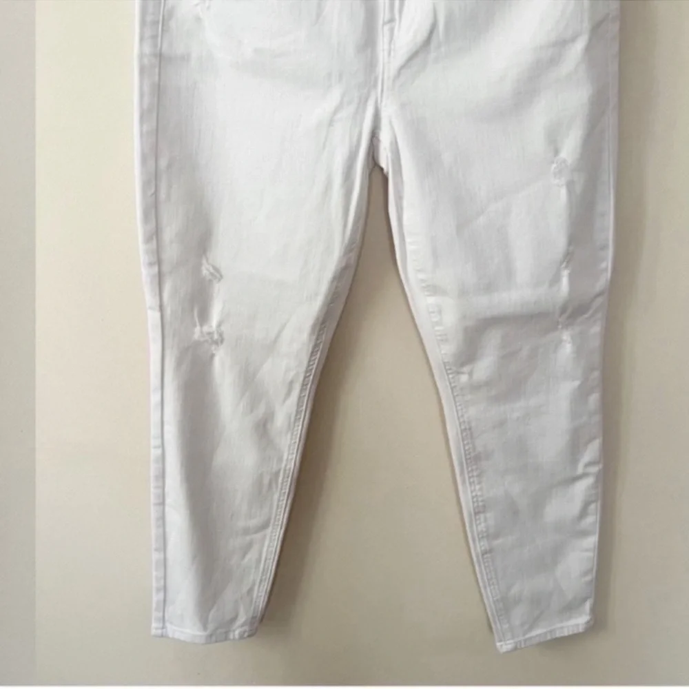 Pistola Jennifer Oslo White High Waisted Jeans P6822FTN Size 27 Distressed